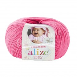 BABY WOOL Alize 33 (Темно-розовый)