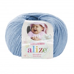 BABY WOOL Alize 350 (Светло-голубой)