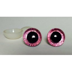 Глазки безопасные для игрушек. 16 мм. Светло-розовый. Пара
