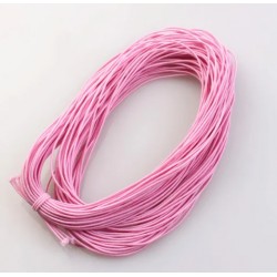 Резинка шнур.1 мм.Розовый.1 метр