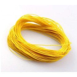 Резинка шнур.1 мм.Желтый.1 метр